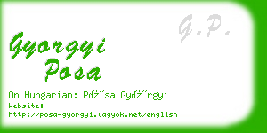 gyorgyi posa business card